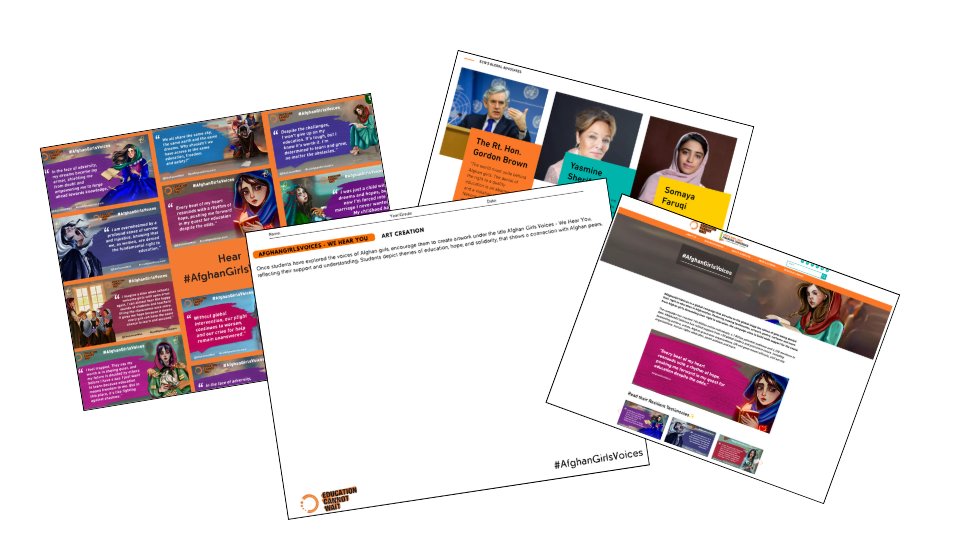 Tim Black 🌍 (@tblacktab) on Twitter photo #AfghanGirlsVoices #WeHearYou
Use this free classroom resource to inform thinking & fuel action around <a href="/EduCannotWait/">Education Cannot Wait</a>'s 🌎campaign to elevate girls' voices being denied their right to education in #Afghanistan.
🔗drive.google.com/drive/u/1/fold…
Donate - educationcannotwait.org/donate #AfghanGirlsVoices #WeHearYou
Use this free classroom resource to inform thinking & fuel action around <a href="/EduCannotWait/">Education Cannot Wait</a>'s 🌎campaign to elevate girls' voices being denied their right to education in #Afghanistan.
🔗drive.google.com/drive/u/1/fold…
Donate - educationcannotwait.org/donate