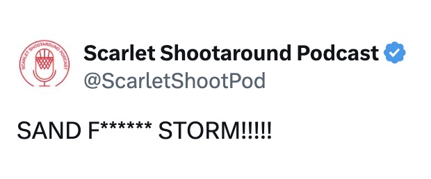 TwoSeamMerch's tweet photo. I love Nebrasketball Twitter and when we freak out when they play the song "Sandstorm" at a game and particularly when my favorite basketball pod @ScarletShootPod tweets it out. Cracks me up. Enjoy! #GBR #Sandstorm https://t.co/4jPTbDI6VJ https://t.co/2n9Ia6rZIl
