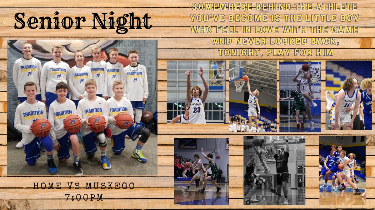Game day!!! 
7pm at home vs Muskego
Senior Night!!!!