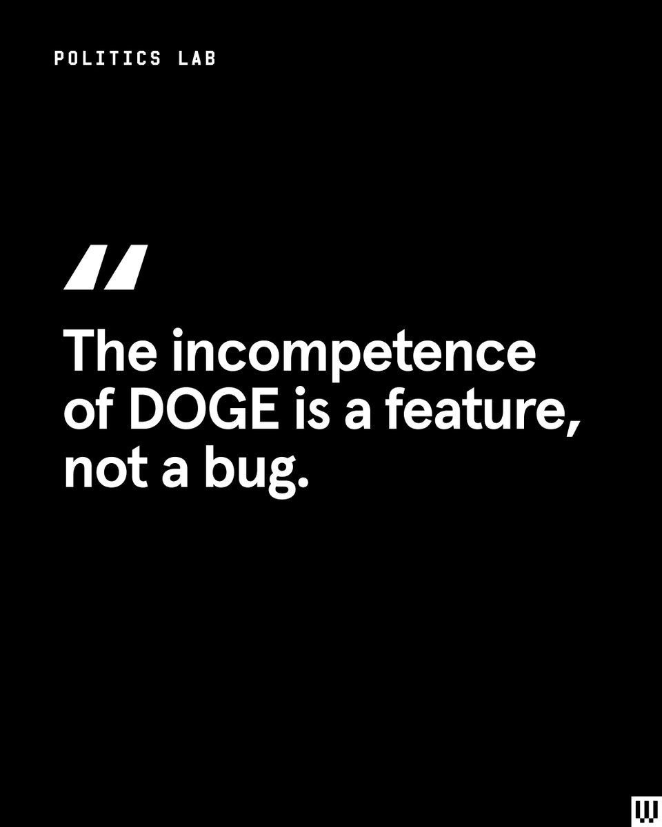 WIRED's tweet image. A series of mistakes by DOGE shows just how arbitrary and destructive this slash-and-burn strategy can get.

🔗 wired.com/story/doge-inc…