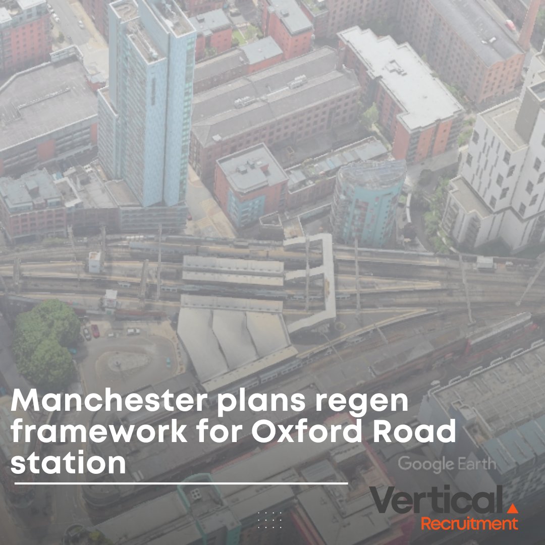 VerticalRec's tweet photo. Manchester Oxford Road Station is set for a two-year upgrade by Network Rail to boost capacity and efficiency. A wider regeneration plan aims to improve connectivity and drive economic growth.

https://t.co/fTs5TIFbEJ https://t.co/ODEmYykgN8