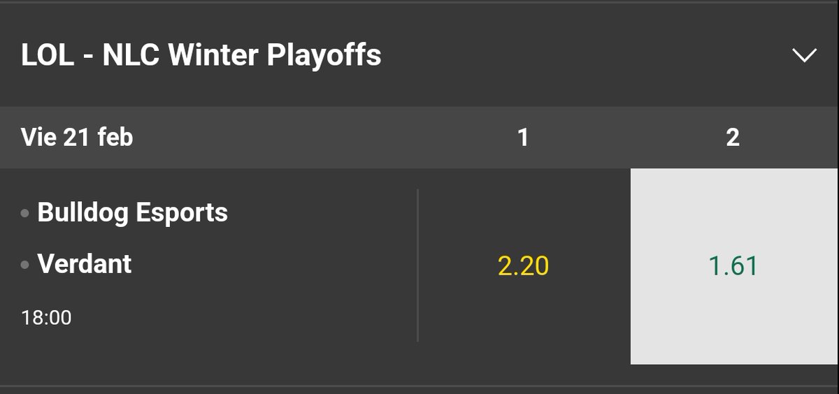 Pick de NLC para esta misma tarde: