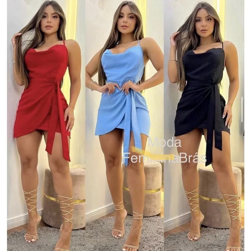 Dê uma olhada em Vestido feminino duna de alça por R$74,10 - R$78,00. Compre na Shopee agora! s.shopee.com.br/3fp108HPn9?sha…