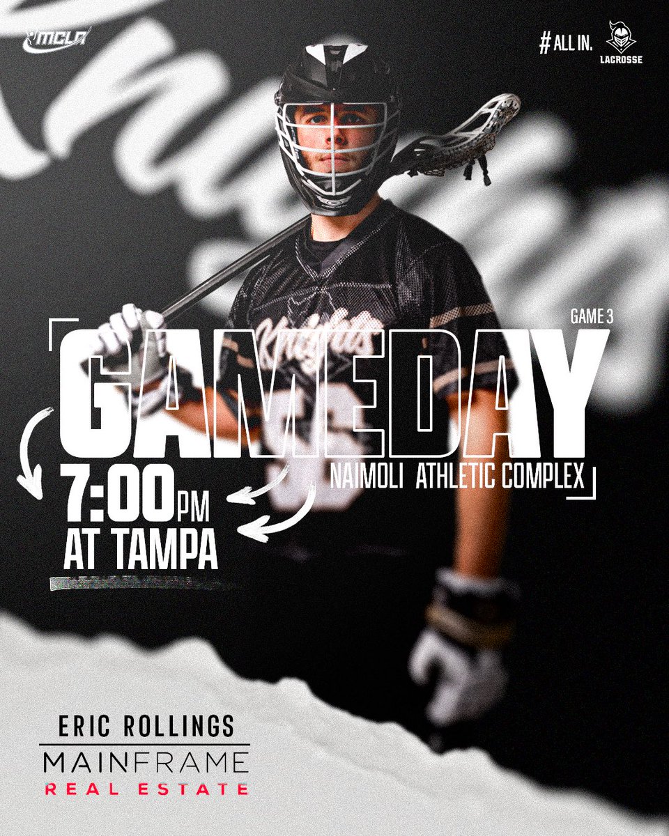FINALLY GAMEDAY *

🆚: The University of Tampa (MCLA)
⏰: 7:00 PM Faceoff
📍: Naimoli Athletic Complex, Tampa, FL 33606

#ALLIN #gameday #goknights