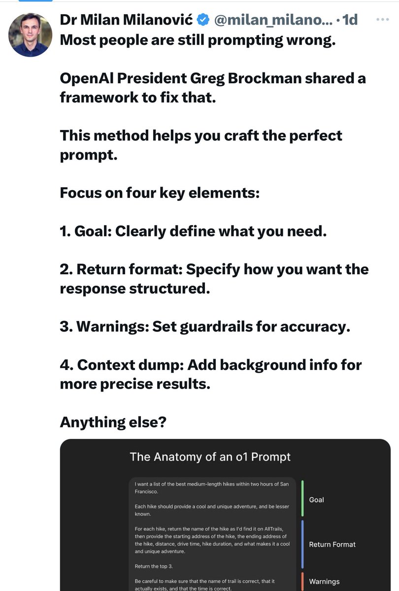 OpenAI is getting a bit confused? What’s the most efficient - cheaper &amp; quicker way - to intensify its training? 
We all become trainers - its President figured. As such, he shared a systematic guideline for us to prompt it, claiming it’s the best way. Best for whom? For OpenAI.
