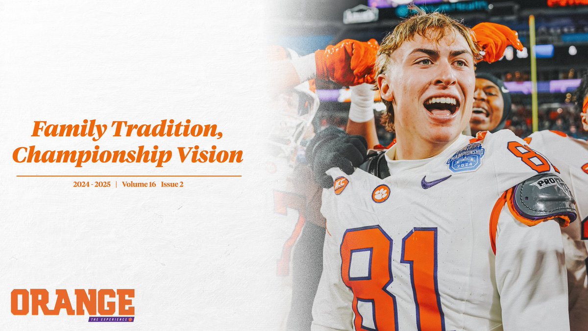 Look out IPTAY members! This year's second issue of Orange: The Experience magazine has been mailed! Keep an eye on those mailboxes for the newest issue featuring stories on Tiger student-athletes like Nolan Hauser, Chase Hunter, Eve Jackson, Loyal McQueen, and more.