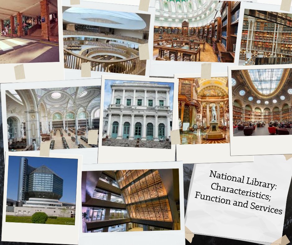 Enlightenknow's tweet image. National Library:  Characteristics; Function and Services
Read more: enlightenknowledge.com/national-libra…
#KnowledgeRepository #LibraryServices, #NationalLibrary #PreservingHeritage #ResearchSupport #FridayVibes