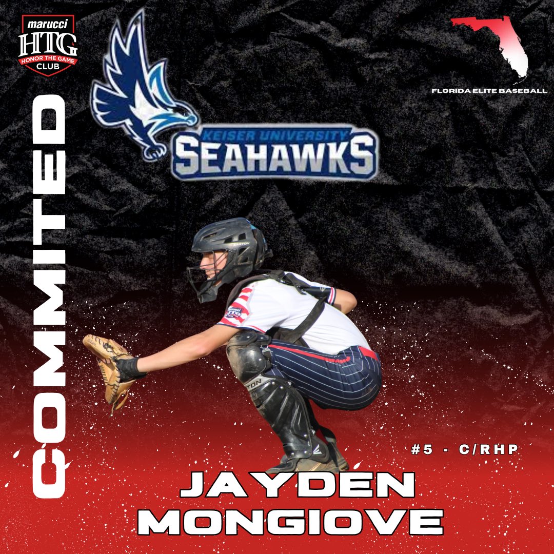 Congratulations Jayden Mongiove on his hard work and commitment to Keiser University🌴
