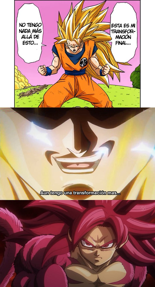 Elcriz2001's tweet image. que mentiroso que sos goku 
#dragonballdaima #gokussj4 #goku
