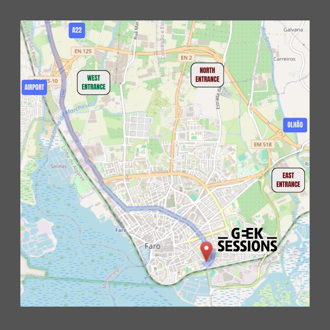 GeekSessionsFAO's tweet image. πSneak peak for the day tomorrow!!! π
Please be aware that Volta ao Algarve is happening and access to Faro might take some time. Here are some suggestions.
Andβ¦ whatβs that about a sticker dealer?
π geeksessionsconf.pt ππ₯ TOMORROW π₯!!!!!