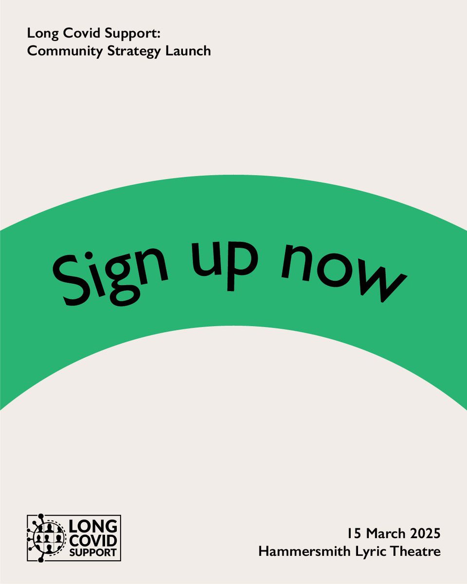 📣 We’re coming together on #LongCovidAwareness Day to reflect on progress and shape what’s next.

We’d love you to join us - in person or online!

When: 15th March 2025, 2pm GMT
Where: Lyric Theatre, Hammersmith, W6 0QL

Sign up now! Link below ⬇️

#LongCovid