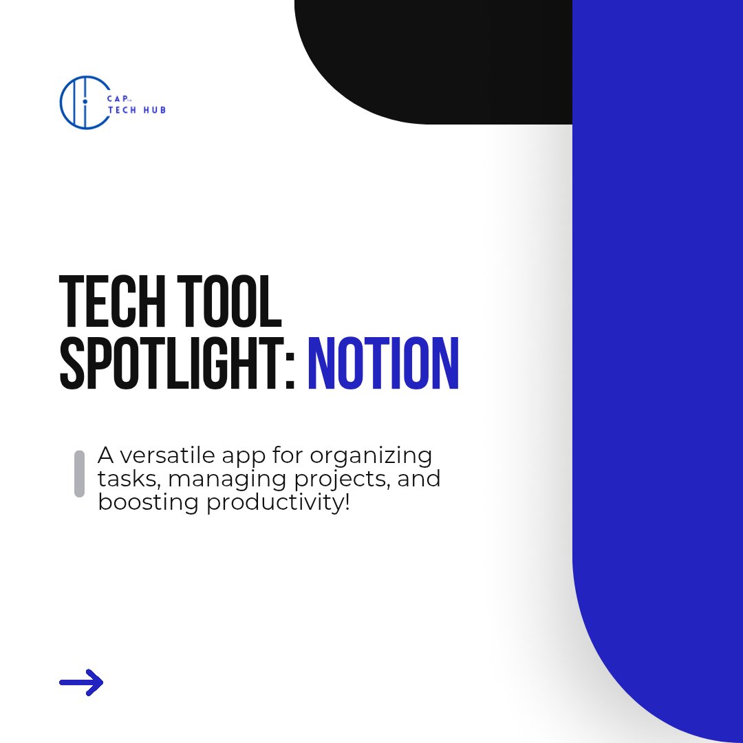 Sarafoundations's tweet image. Tech Tool Spotlight: Notion – Your all-in-one workspace for organizing tasks, managing projects &amp;amp; boosting productivity!

📢 Tried Notion? Share your experience!

🌟 Learn more about CAP Tech Hub: sarafoundationafrica.com

#CAPTechHub #Notion #TechTools #SaraFoundation