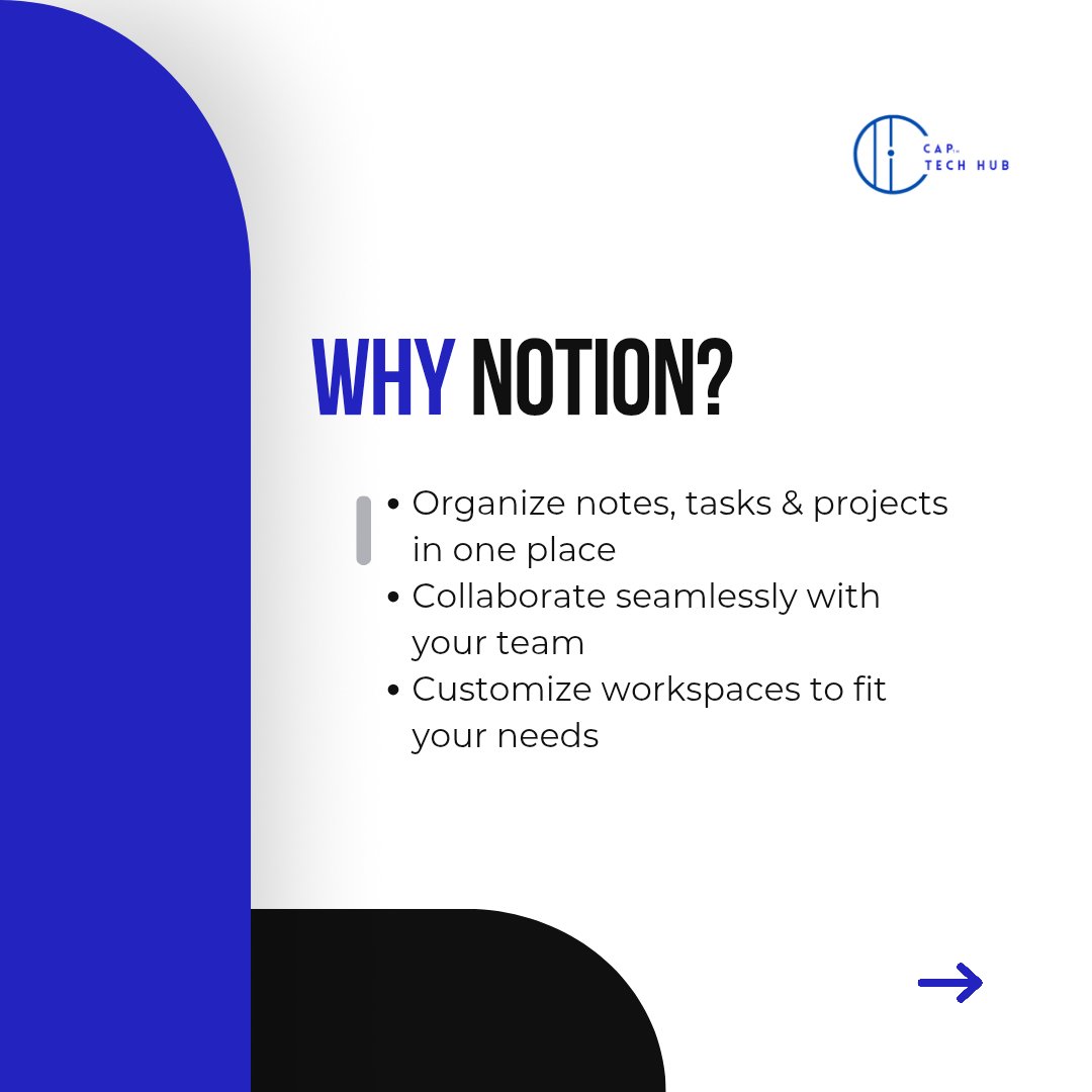 Sarafoundations's tweet image. Tech Tool Spotlight: Notion – Your all-in-one workspace for organizing tasks, managing projects &amp;amp; boosting productivity!

📢 Tried Notion? Share your experience!

🌟 Learn more about CAP Tech Hub: sarafoundationafrica.com

#CAPTechHub #Notion #TechTools #SaraFoundation