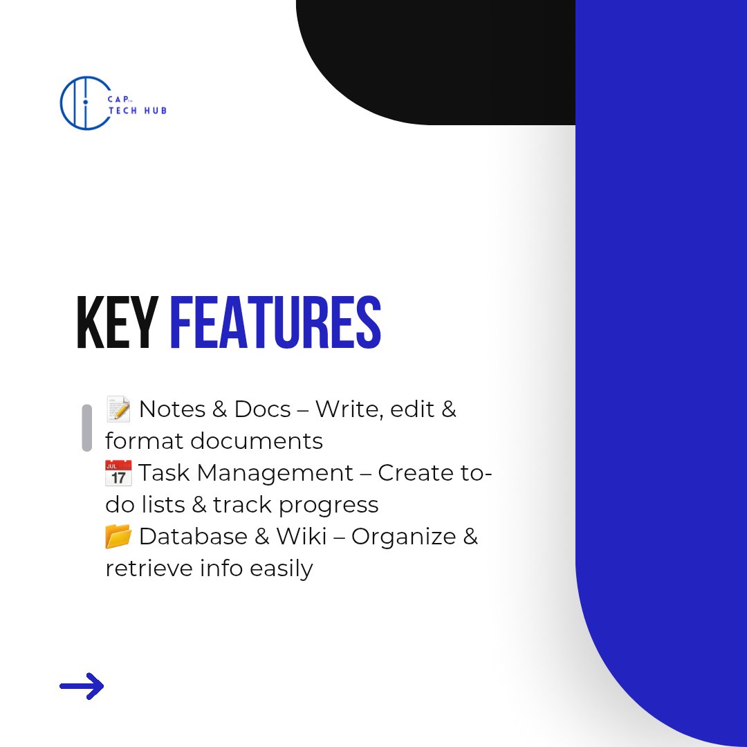 Sarafoundations's tweet image. Tech Tool Spotlight: Notion – Your all-in-one workspace for organizing tasks, managing projects &amp;amp; boosting productivity!

📢 Tried Notion? Share your experience!

🌟 Learn more about CAP Tech Hub: sarafoundationafrica.com

#CAPTechHub #Notion #TechTools #SaraFoundation