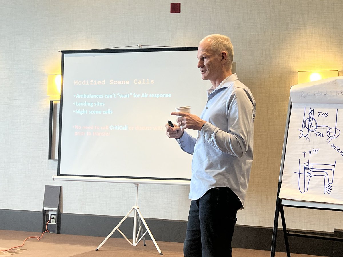 Dr Doug Chisholm of <a href="/Ornge/">Ornge</a> and <a href="/CollingwoodHosp/">CollingwoodGMHosp</a> speaking about Transport Medicine at #ICEcamp #ROMPretreat. #ruralmed #meded #emergencymed #PGY3