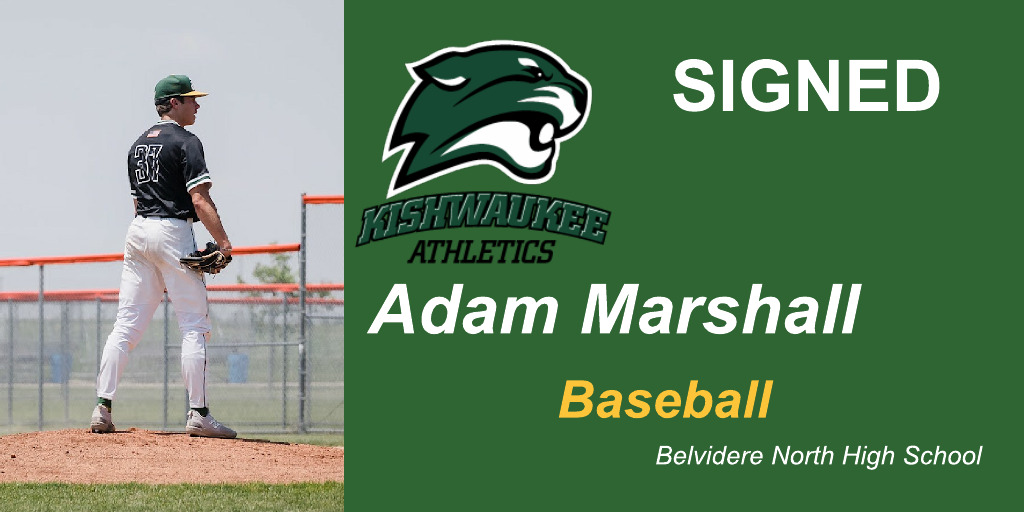 Recruit signing ✍️ - Excited to announce another 2024 recruit commitment ... welcome to the baseball program and Kougars Athletics Family !! - Adam Marshall @adam07marshall , Belvidere North HS #KishFam ⚾️
