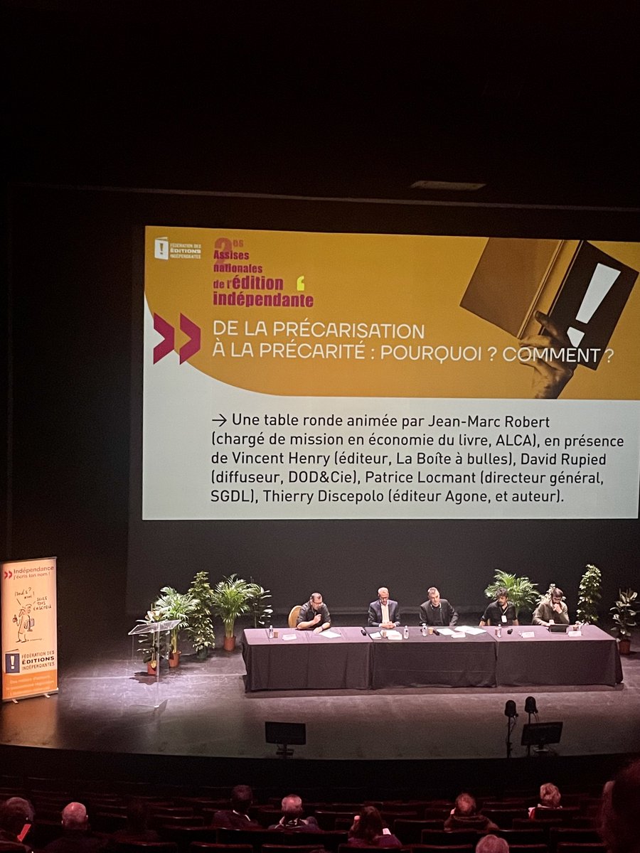 Ouverture de la 2e édition des Assises de l'édition indépendante à Bordeaux, organisée par la Fédération des éditions indépendantes, avec le soutien du CFC