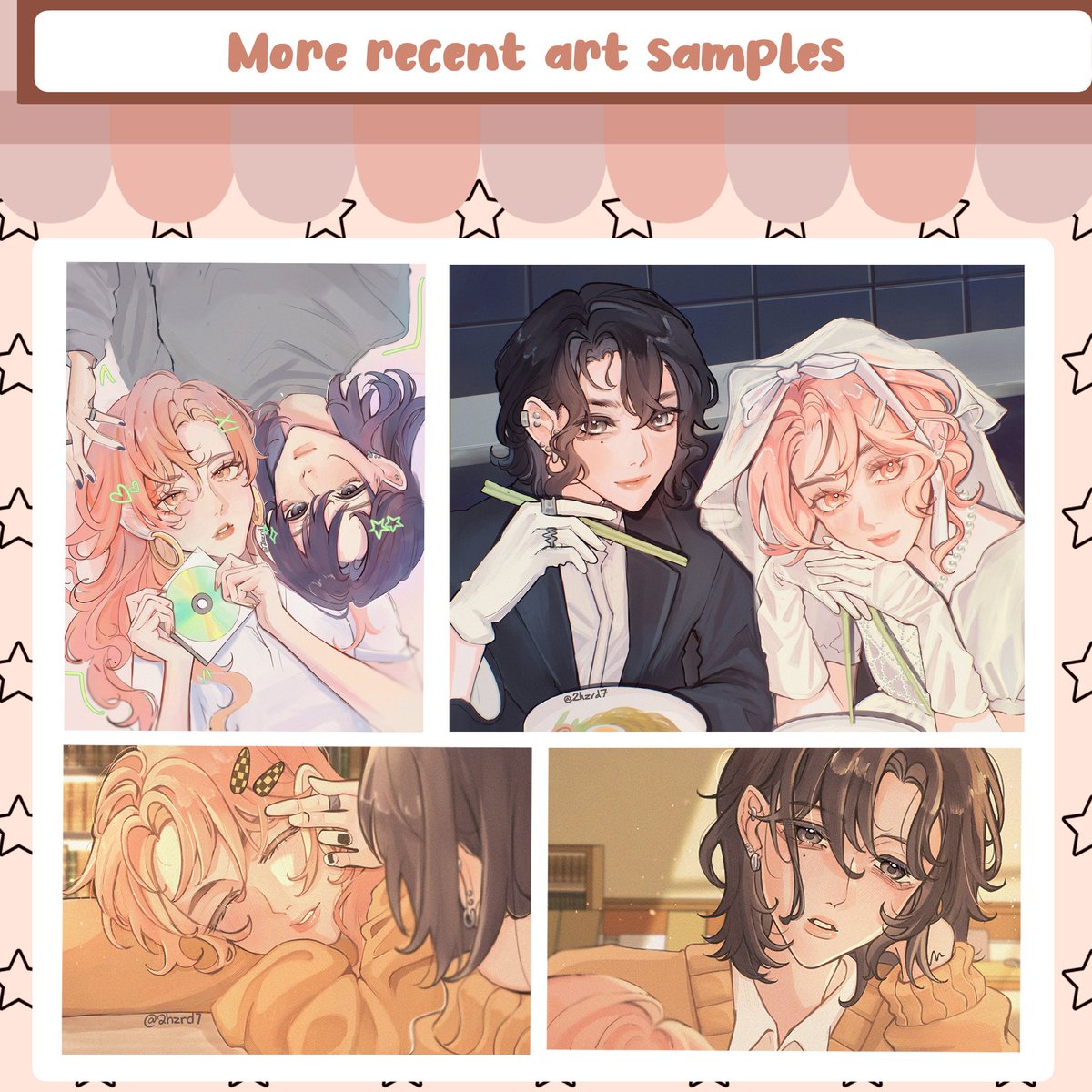 2hzrd7's tweet image. Hi! I&apos;m finally opening a few slots!

I will only be accepting requests through VGEN. More info, including my terms of service, is available there. Vgen link is up on bio! ♡

If you have any questions, feel free to send me a message.
[rts + 🩷 are much appreciated ♡]