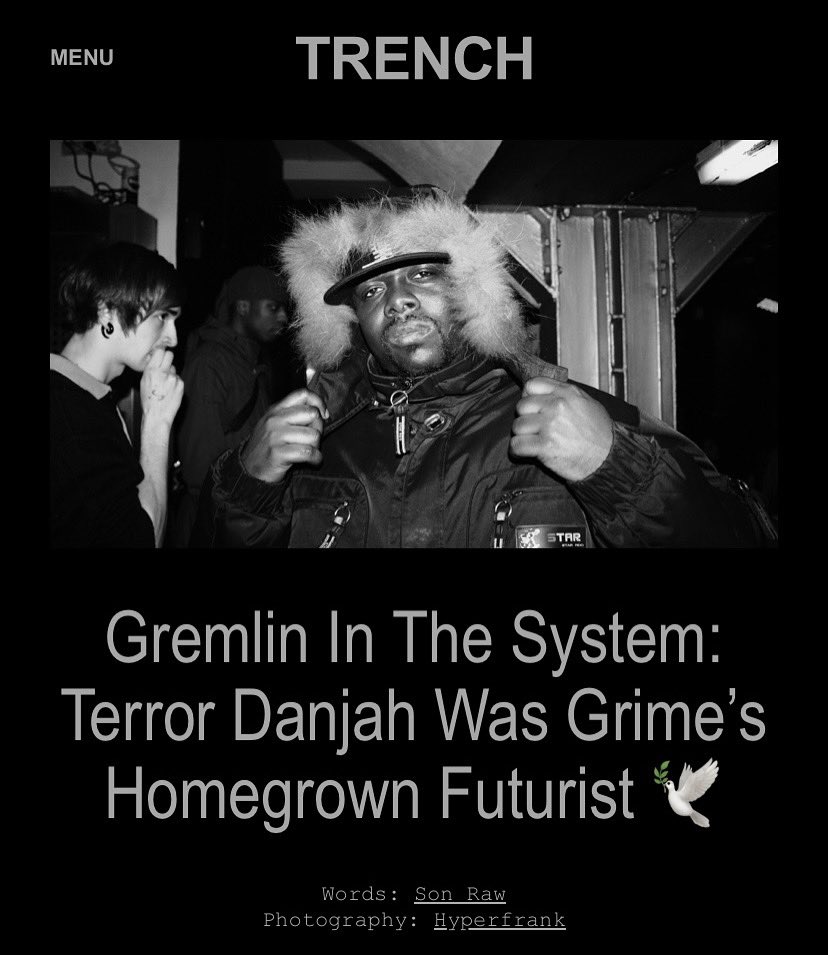 trenchmag's tweet image. TRENCH remembers Terror Danjah, the future-facing producer who took the sonics of grime into outer-space 🪐👽🖤 

May he rest in eternal peace.

🔗 bit.ly/4kcWOP4