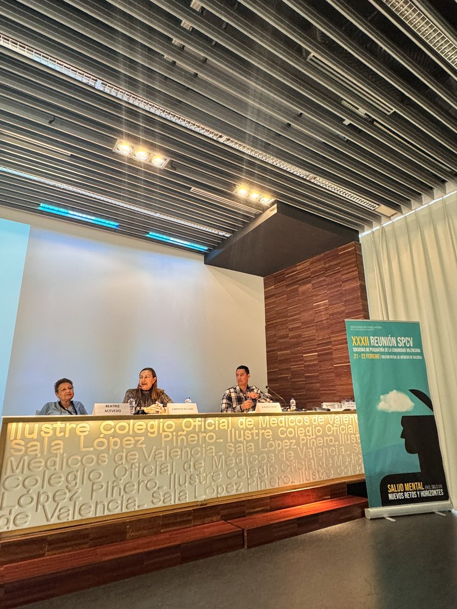 Sociedad de Psiquiatría de la Comunidad Valenciana (@spcv_info) on Twitter photo Da comienzo la XXXII Reunión de la <a href="/spcv_info/">Sociedad de Psiquiatría de la Comunidad Valenciana</a> con la ponencia “Perspectiva ética y legal en psiquiatría, ¿a dónde nos dirigimos?”, con Carmen Bellido Rodríguez y Beatriz Acevedo García.
#SaludMental Da comienzo la XXXII Reunión de la <a href="/spcv_info/">Sociedad de Psiquiatría de la Comunidad Valenciana</a> con la ponencia “Perspectiva ética y legal en psiquiatría, ¿a dónde nos dirigimos?”, con Carmen Bellido Rodríguez y Beatriz Acevedo García.
#SaludMental