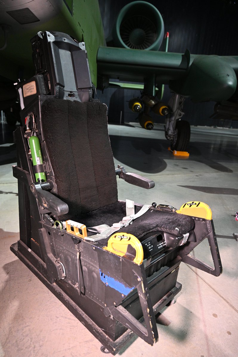 AFmuseum's tweet image. 📷 New Exhibit Alert! 📷 Next time you check out the A-10A Thunderbolt II in our Cold War Gallery, don’t miss the newly added ejection seat on display! Come see this aviation history up close! #AviationHistory #A10Thunderbolt #avgeek 
nationalmuseum.af.mil/Visit/Museum-E…