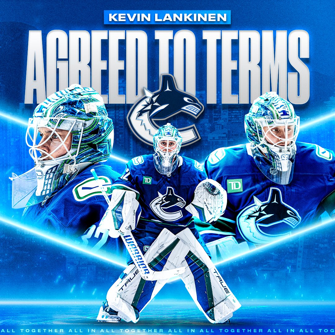 Vancouver Canucks General Manager Patrik Allvin announced today that the club has agreed to terms with goaltender Kevin Lankinen on a 5-year contract extension with a $4.5M AAV.

DETAILS | vancanucks.co/41aToDz