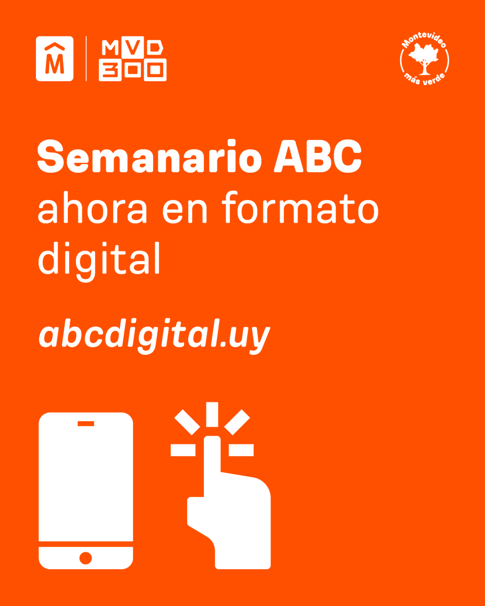 montevideoIM's tweet photo. #ABCDigital 💻
¿Querés estar al tanto sobre lo que pasa en la ciudad?
Entrá al sitio web del semanario y conocé las últimas novedades.
Click acá 👇
https://t.co/19E5BLpqyN https://t.co/1PZ11ZiSOu