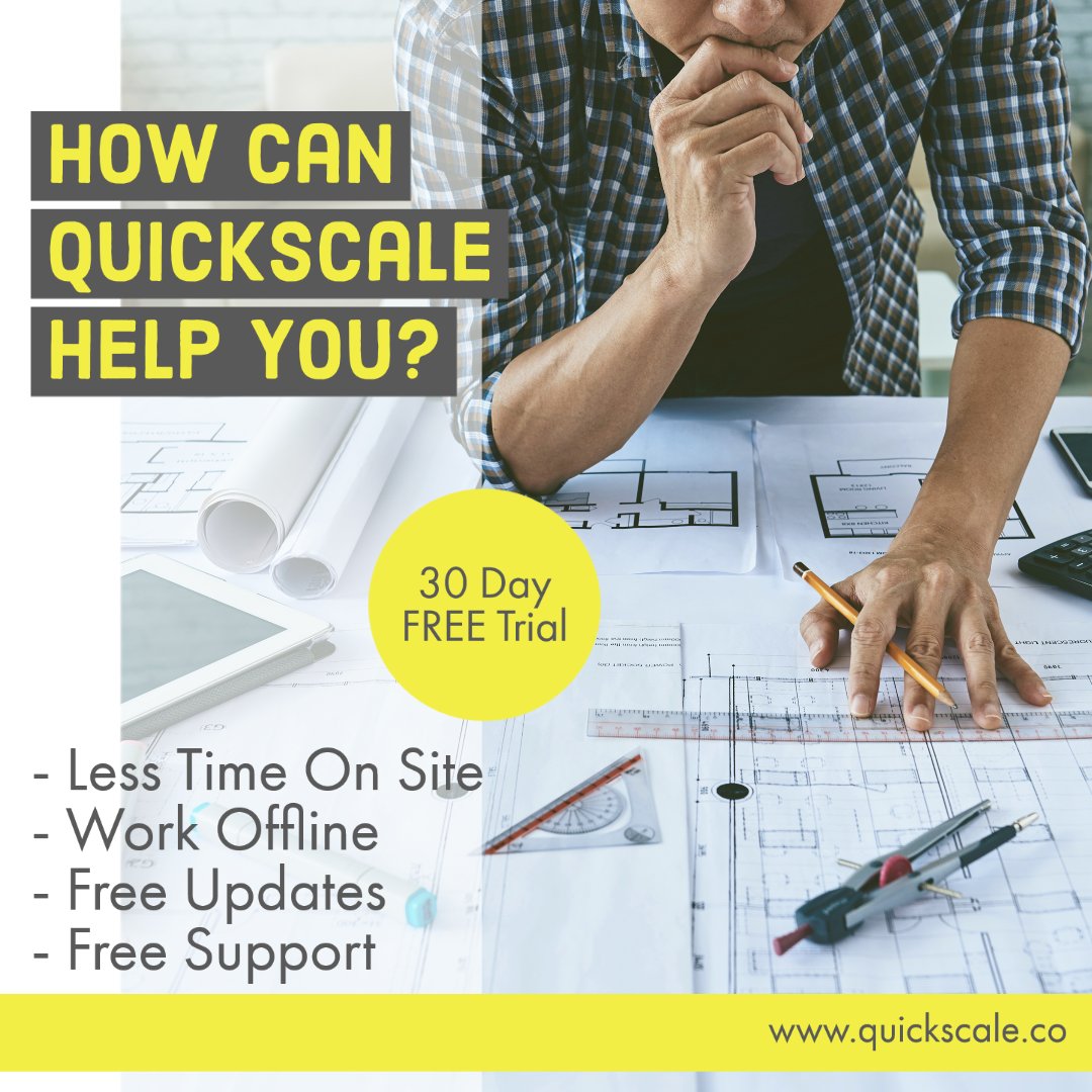 Are you in the construction industry?
Do you measure PDF drawings?
Do you get sent drawings without a scale?

QuickScale is a measuring tool designed to help you.

Find out more on our website: QuickScale.co

#construction #estimators #trades #measuringsoftware