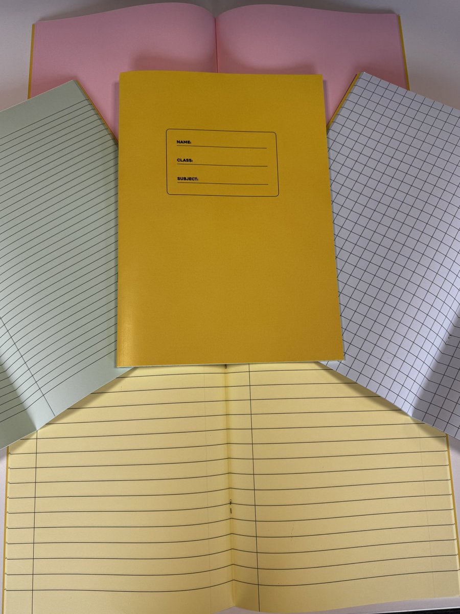 Now available! Tinted exercise books in a variety of designs! 
autopresseducation.co.uk/shop/yellow-wi…