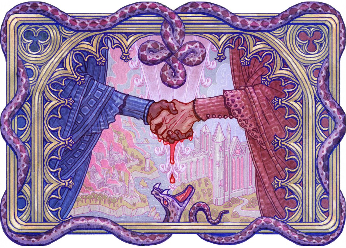 In shadows deep, the Hand must weave,
False whispers sung, dark webs deceive.
A fractured pact, the seeds of strife—
Or doom snuffs out the island’s life.