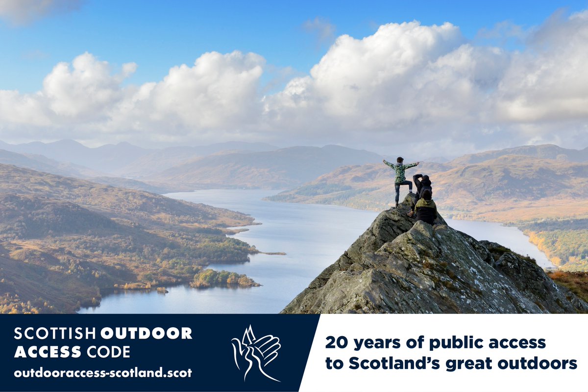Scotland - yours to explore, all of ours to care for. 
 
Whatever you do in Scotland’s great outdoors, the Scottish Outdoor Access Code will help you to enjoy it safely and responsibly. 

Get to #KnowTheCode: orlo.uk/QKSD4

#RespectProtectEnjoy