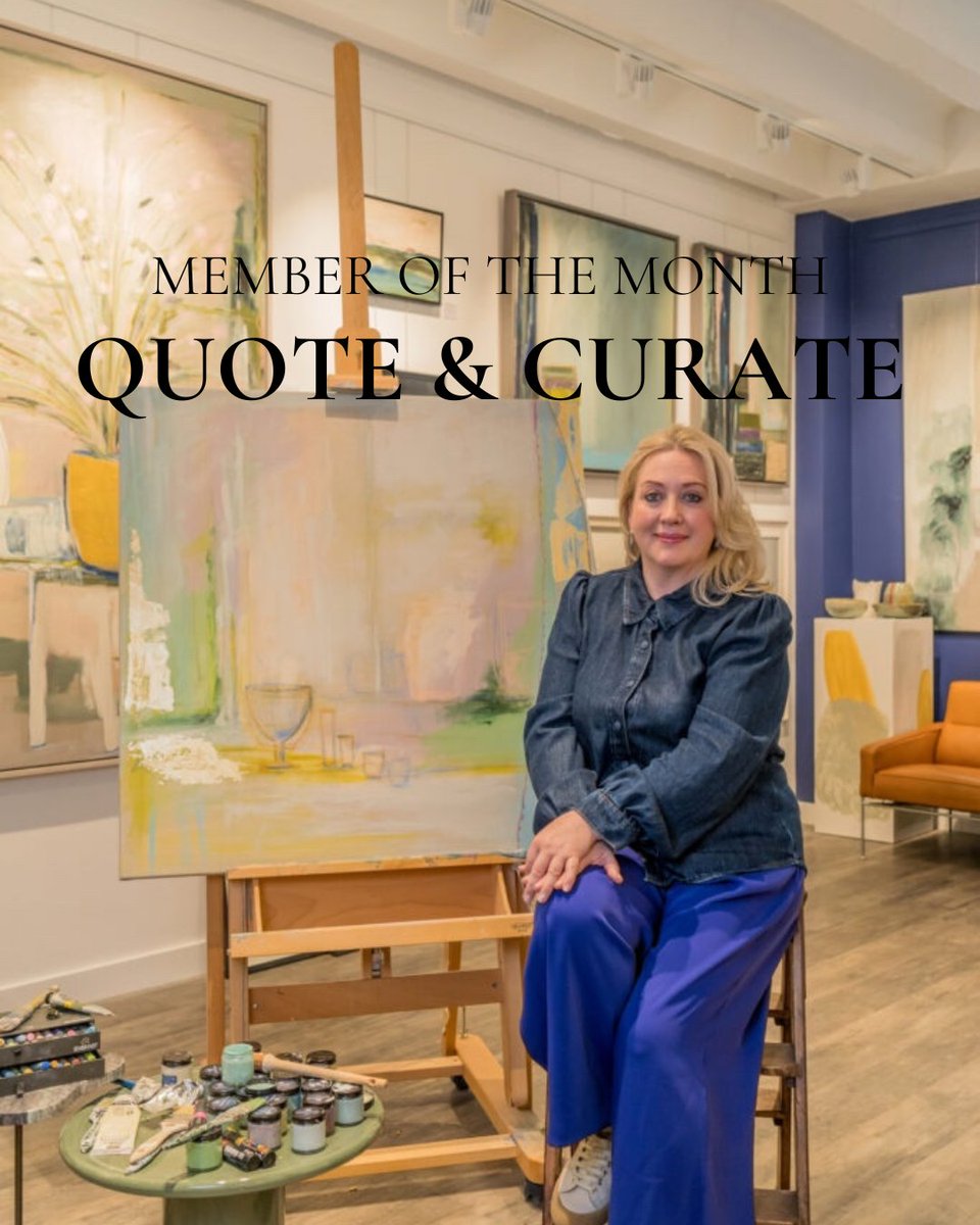 Quote &amp; Curate is the Art Studio and Gallery of Artist and Curator Angela Murray. Located on the First Floor of Design Centre East as its permanent home, the studio is there to ensure the Design community and their clients can access original, investable Fine Art.