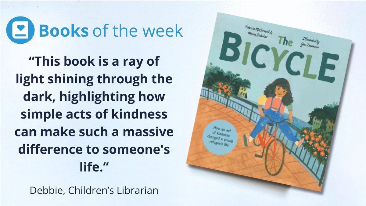 Peters (@petersbooks) on Twitter photo Our new Book of the week is perfect for school libraries, The Bicycle by <a href="/McCormickWrites/">Patricia McCormick</a> and <a href="/MeAndVan/">Mevan Babakar | مێڤان</a>, illustrated by <a href="/yasimamura/">Yas Imamura</a> 📘
<a href="/FarshoreBooks/">Farshore</a>
Read more: peters.co.uk/books-of-the-w… Our new Book of the week is perfect for school libraries, The Bicycle by <a href="/McCormickWrites/">Patricia McCormick</a> and <a href="/MeAndVan/">Mevan Babakar | مێڤان</a>, illustrated by <a href="/yasimamura/">Yas Imamura</a> 📘
<a href="/FarshoreBooks/">Farshore</a>
Read more: peters.co.uk/books-of-the-w…