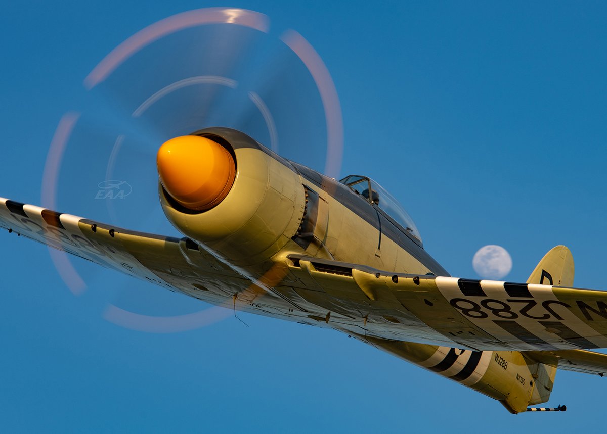 EAA's tweet image. On February 21, 1945, the Hawker Sea Fury took its #firstflight, becoming the Royal Navy's most powerful piston-engine fighter-bomber. 

It remained the Royal Navy’s primary fighter-bomber until 1953 when it was replaced by more capable jet-powered #aircraft.

📸 Scott Slocum