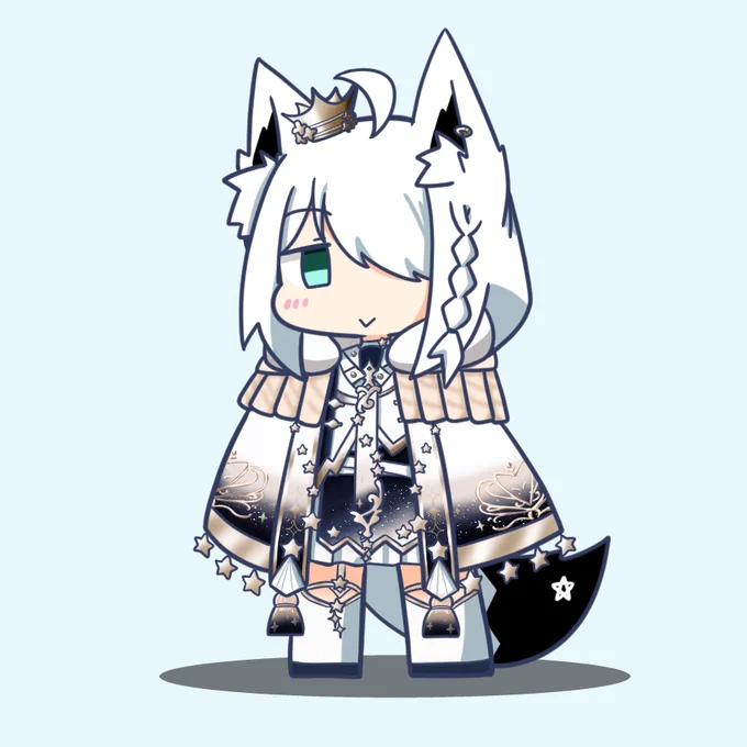 メカクレフブちゃん #絵フブキ 