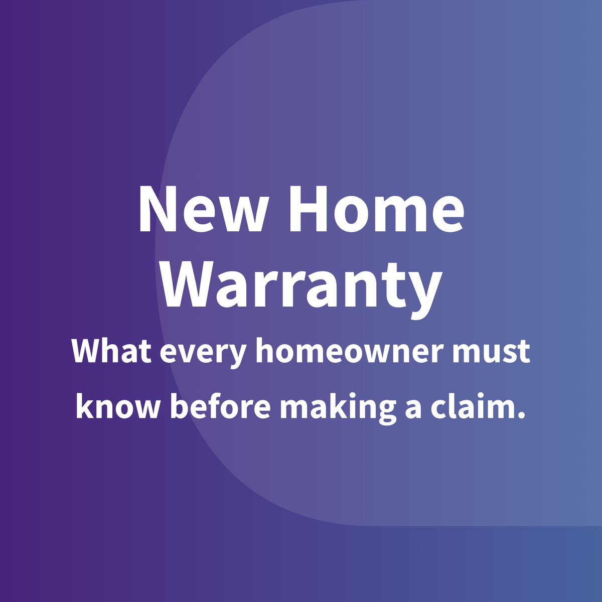 Buying a brand-new home is an exciting milestone, but what happens if something goes wrong after you move in? 

William Marlow, Solicitor in our Construction team, highlights the key features of a new home warranty and how to make a claim.

Read more: bit.ly/41qMr2v