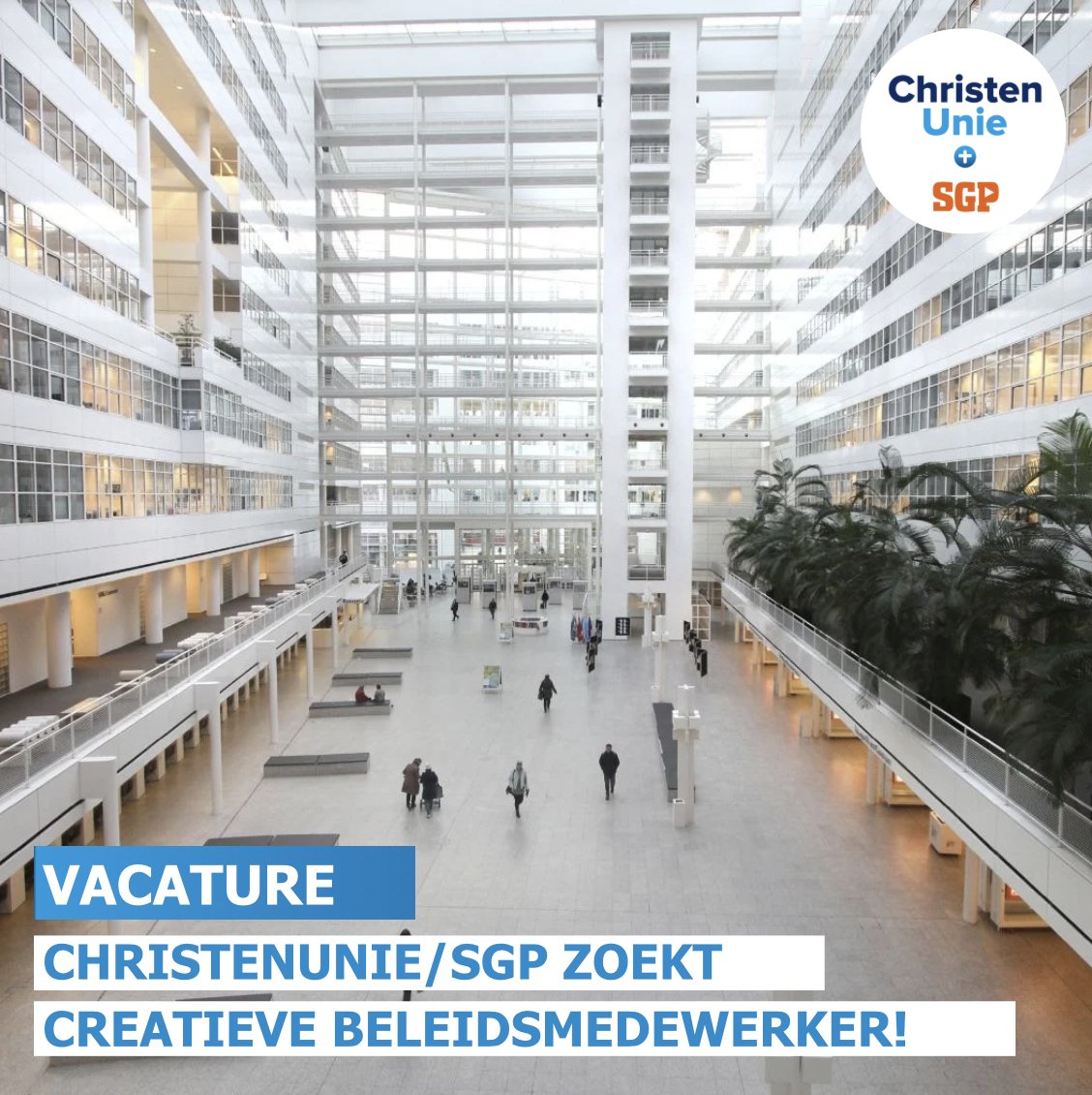 Beschik jij over creativiteit, neem je initiatief en heb je uitstekende schriftelijke en communicatieve vaardigheden? Heb je gevoel voor de stad en wil je je inzetten voor de meest effectieve fractie van Den Haag? Dan zijn wij op zoek naar jou! 🫵 denhaag.christenunie.nl/vacature