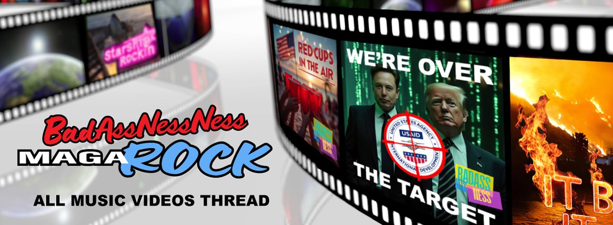 badassnessness's tweet image. 🔥 MAGA ROCK ALBUM OUT NOW! This thread’s got all the music videos in one spot! 🔊📷 VOLUME UP! 📷🔊