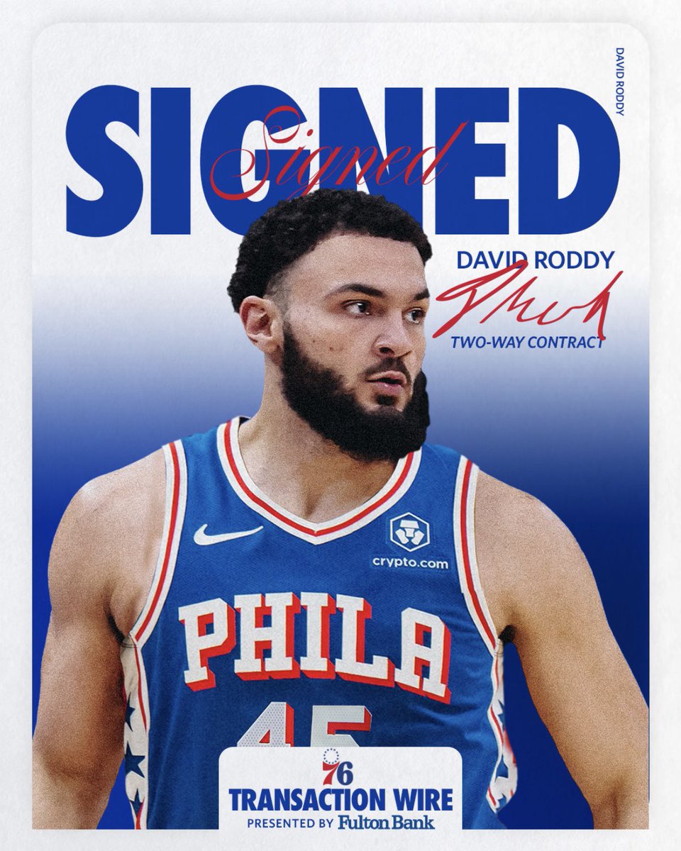 we have signed David Roddy to a two-way contract. 

<a href="/FultonBank/">Fulton Bank Customer Support</a>