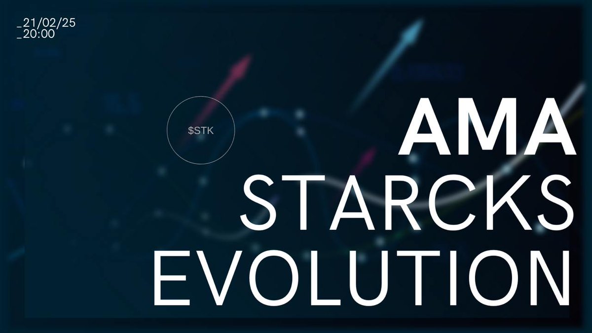 🚀 STARCKS EVOLUTION 🌟

The live that marks a before and after.
No spoilers, just one certainty: the best is yet to come.

🗓️ 21/02 - 8:00 PM CET

🔗 Don’t miss it: youtube.com/watch?v=QBP8XZ…