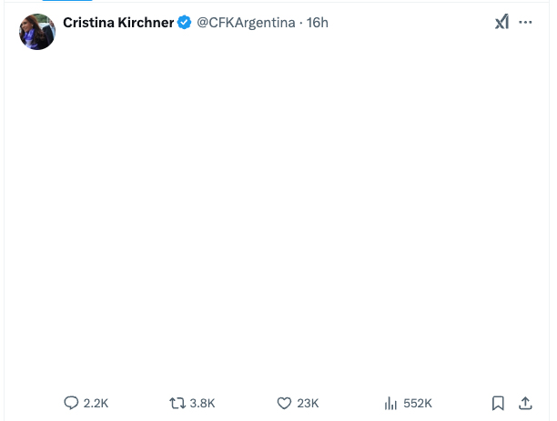 RevueltoGramajo (@revueltog) on Twitter photo Importante mensaje de <a href="/CFKArgentina/">Cristina Kirchner</a> al respecto de los hermanitos Bibas y su madre Shiri. Por favor hacer RT para difundir su calificada opinión. 👇🏻👇🏻👇🏻 Importante mensaje de <a href="/CFKArgentina/">Cristina Kirchner</a> al respecto de los hermanitos Bibas y su madre Shiri. Por favor hacer RT para difundir su calificada opinión. 👇🏻👇🏻👇🏻