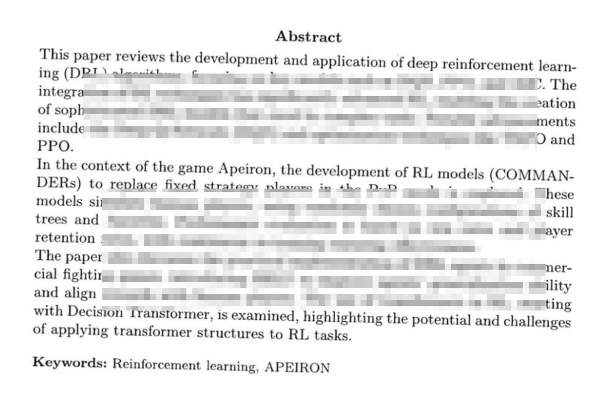 lorescribbler's tweet image. Midnight reading paper!! Is Apeiron going to be the first Web3 game with a paper?"
Don't fade!!!
@ApeironNFT #DRL #DeepReinforcementLearning