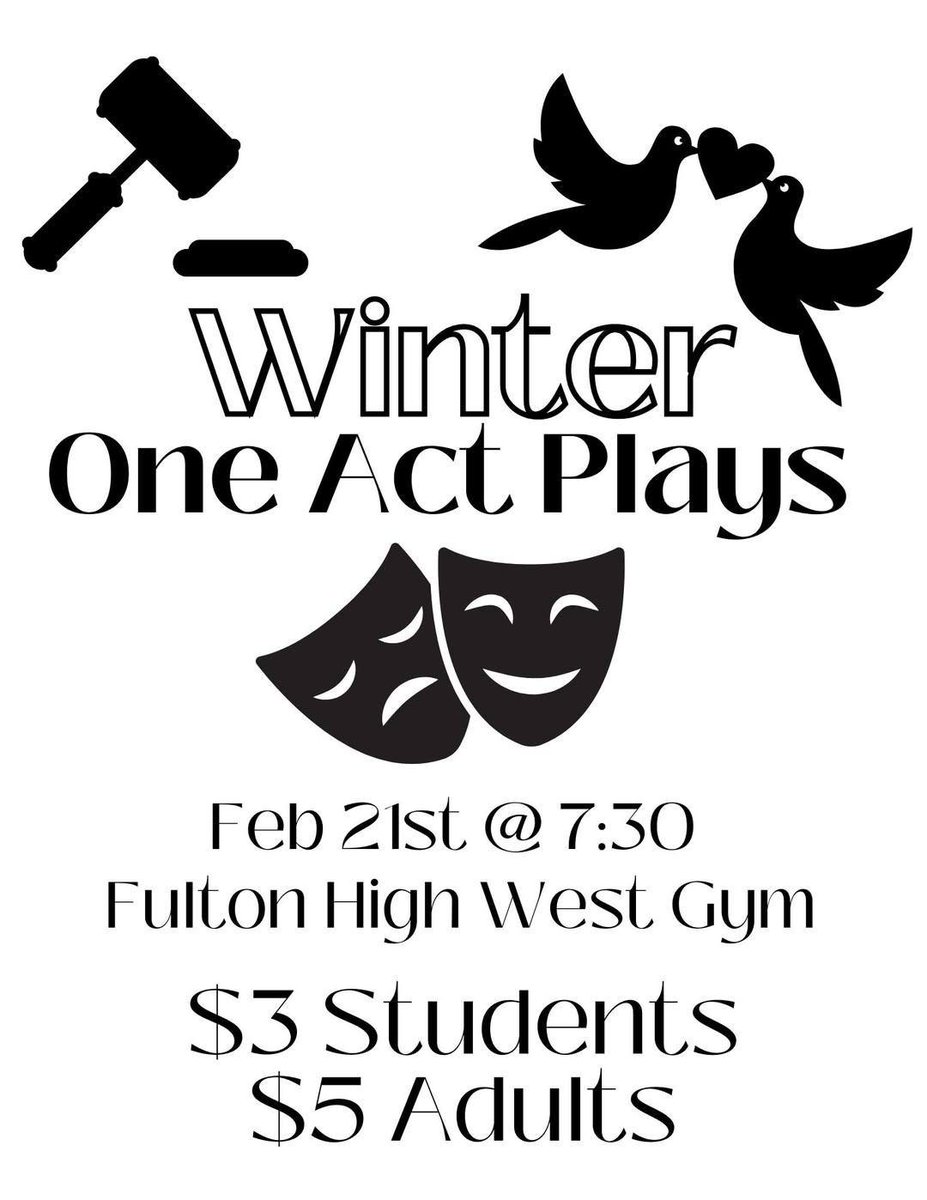 FHSJeffParsons's tweet image. Steamers are home tonight!
Note time change: JV @ 4:30 and Varsity @ 6:00
Following the game you can catch Winter One Acts in the Old (West) Gym.  Show begins at 7:30.
Live Stream tonight with our very own @KoleSchipper  FHS Alum Class of 2023: youtube.com/channel/UCKXP4…