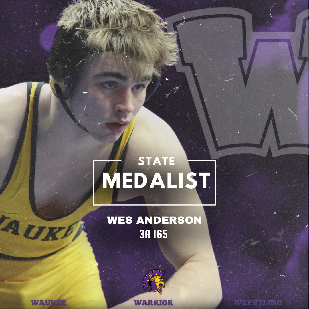 A pin in the first gets Wes Anderson back on the podium and becomes a 3x State Medalist! 

#GoWarriors