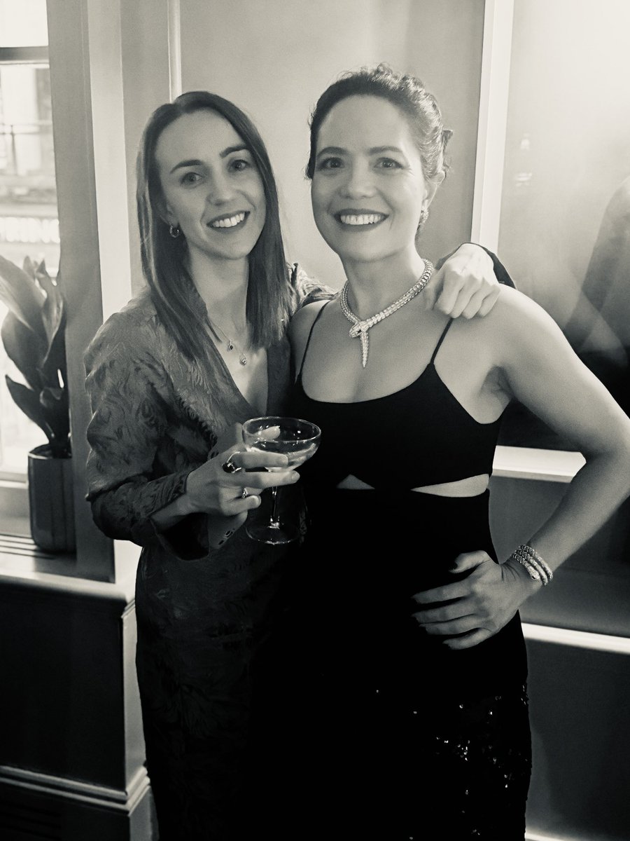 WeAreBrockMedia's tweet image. BAFTA night celebrations ✨ Head of Development @SophieAMitch & CEO @S_Brocklehurst 🖤