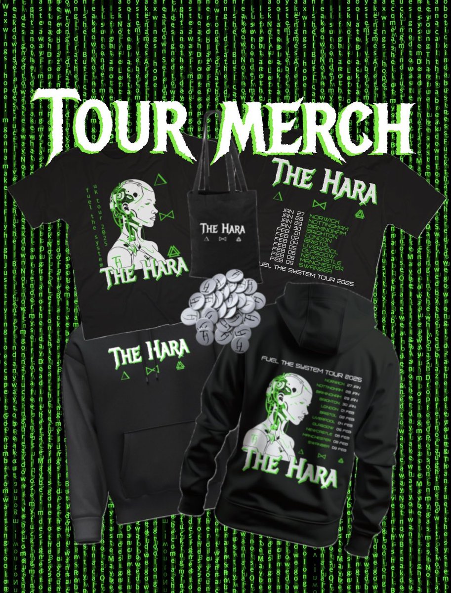 If you missed out on tour merch don’t worry! You can now order the remaining tour pieces from our website🤘🏽
LAST Re-prints will be done on all orders placed by Monday 24th! Don’t miss out🖤

theharaband.com/merchandise/