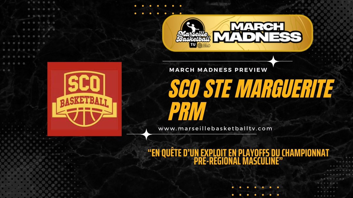MarseilleBBTV's tweet image. 🔥 March Madness - Vous l&apos;avez peut être déjà remarqué, mais les premiers previews de la March Madness de Marseille Basketball TV sont sorties sur notre site avec les équipes marseillaises engagées en championnats départementaux ! 
buff.ly/4bajcV4