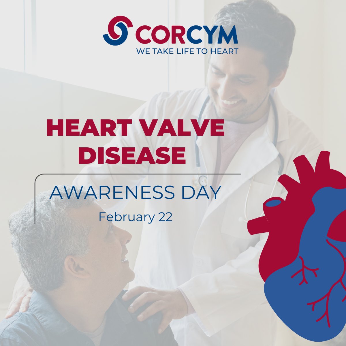 Today is #HeartValveDiseaseAwarenessDay, a reminder of the millions affected by this often silent condition. Early detection is key to saving lives. 
Let’s raise awareness and take action for heart health! 

🔗 Learn more: bit.ly/4gM4gxu
 #corcym #HeartHealth