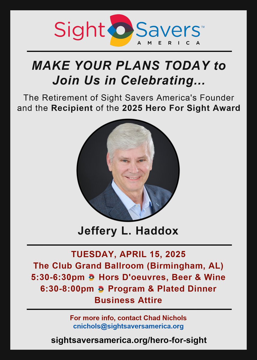 JOIN US!  sightsaversamerica.org/hero-for-sight/