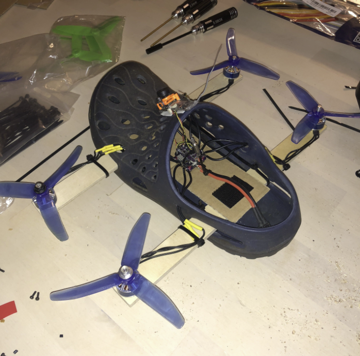 chesterzelaya's tweet photo. fully autonomous croc drones are here https://t.co/Neqyzfbtpf